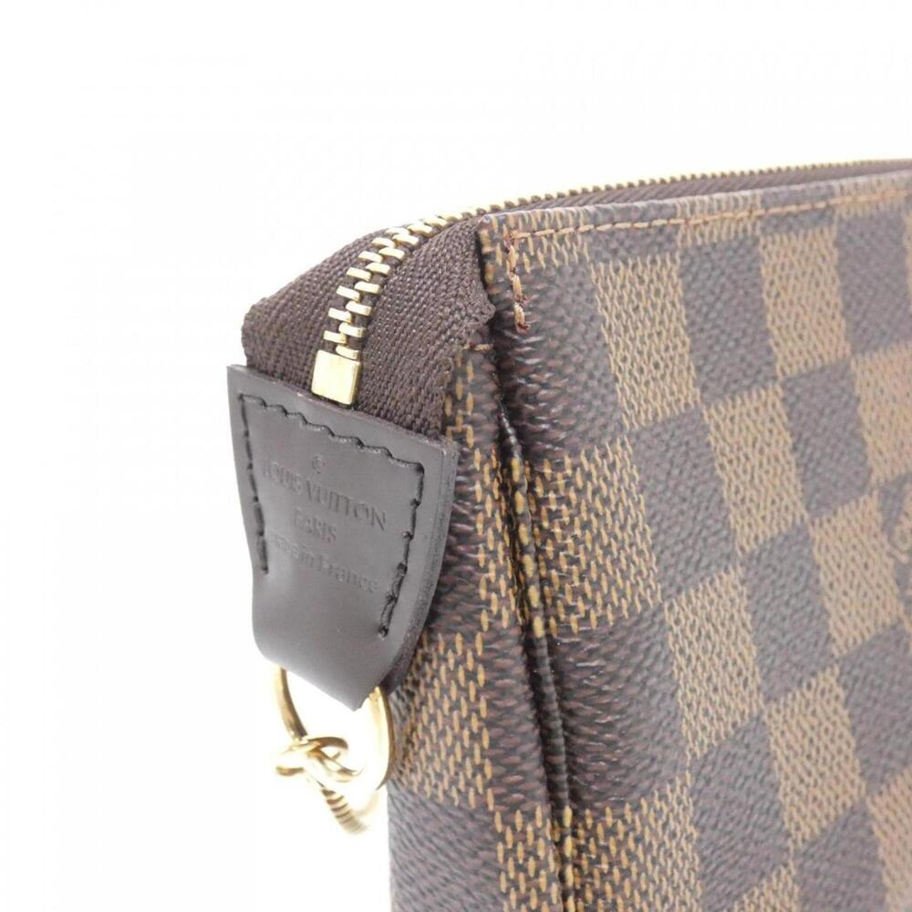 LOUIS VUITTON Authentic Brown Damier Pochette Pouch - Picture 3 of 5